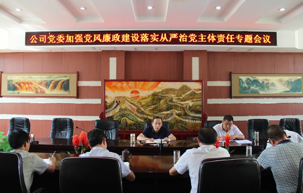 隴運(yùn)集團(tuán)公司黨委召開加強(qiáng)黨風(fēng)廉政建設(shè)，全面從嚴(yán)治黨落實(shí)主體責(zé)任專題會議