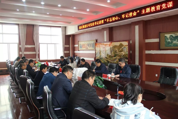 隴運集團公司召開“不忘初心、牢記使命”主題教育專題黨課