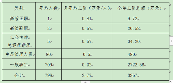 隴運集團(tuán)公司對2022年度高管層及員工平均工資執(zhí)行情況的公示